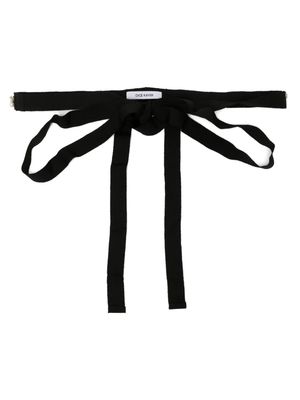 Dice Kayek pearl-embellished self-tie belt - Black