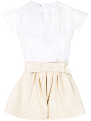 Dice Kayek peplum sleeveless blouse - White