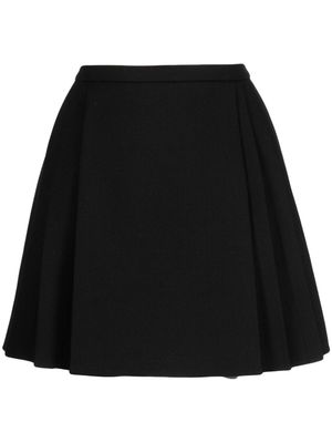 Dice Kayek pleated knitted high-waisted skirt - Black