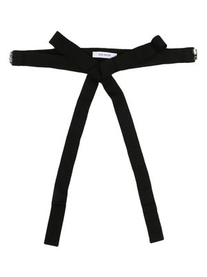 Dice Kayek stud-embellished tie-fastening belt - Black