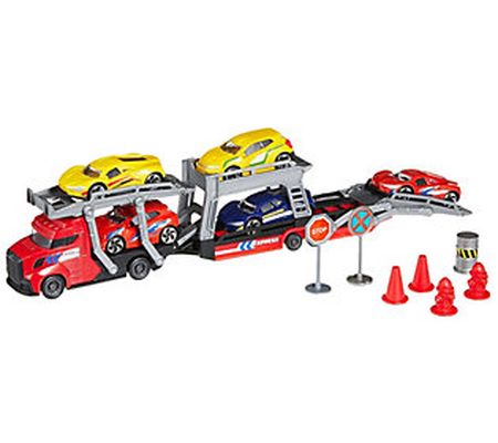 Dickie Toys Transporter Set With 5 Die-Cast Car s