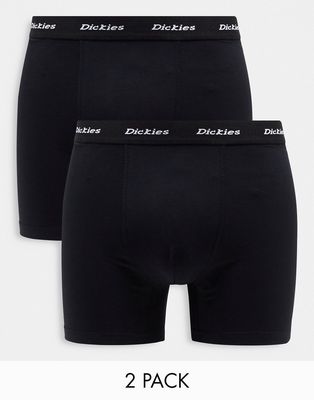 Dickies 2 pack trunk boxers in black multipack