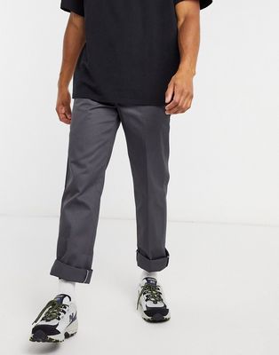 Dickies 873 work pants in charcoal gray slim straight - GRAY-Grey