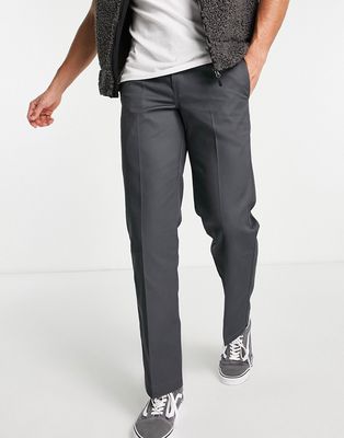 Dickies 873 work pants in gray slim straight fit - GRAY