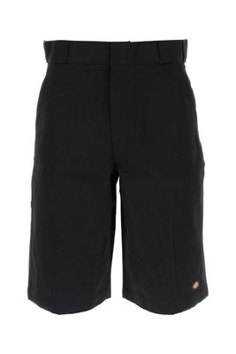 Dickies Black Polyester Blend Bermuda Shorts