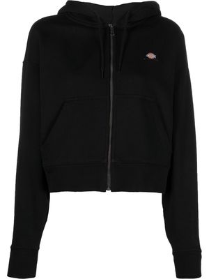 Dickies Construct logo-patch zip-up hoodie - Black