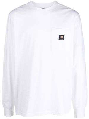 Dickies Construct logo-print long-sleeve sweatshirt - White