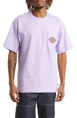 Dickies Cotton Pocket T-Shirt in Purple Rose