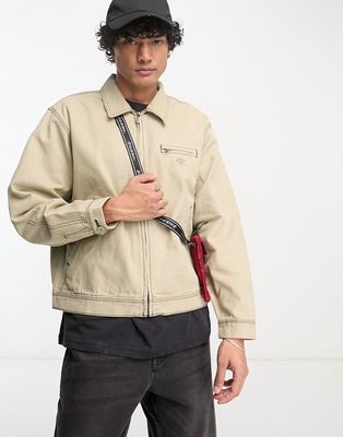 Dickies duck canvas jacket in sand-Neutral