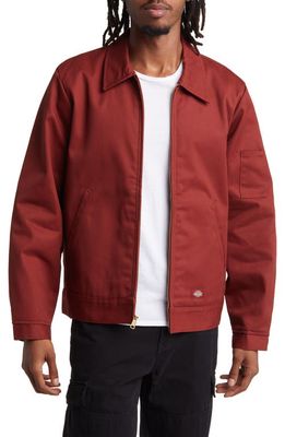 Dickies Eisenhower Water Repellent Insulated Jacket in Fired Brick