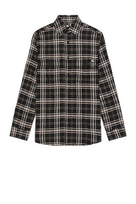 Dickies Flannel Button Down in Black