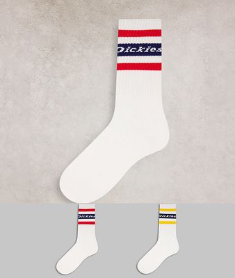Dickies Genola 2-pack socks in white