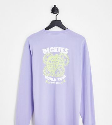 Dickies Globe long sleeve T-shirt in purple Exclusive to ASOS