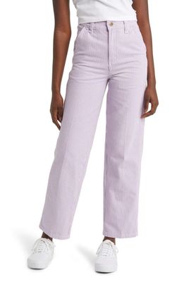 Dickies Hickory Stripe Cotton Twill Pants in Purple Rose