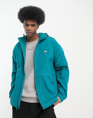 Dickies jackson hooded jacket in teal-Blue