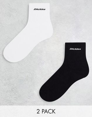 Dickies new carlyss socks 2 pack multipack in black white
