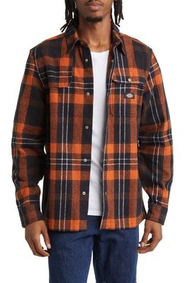 Dickies Nimmons Plaid Button-Up Shirt in Nimmons Check Dark Base