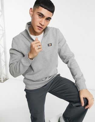 Dickies Oakport quarter zip sweatshirt in gray