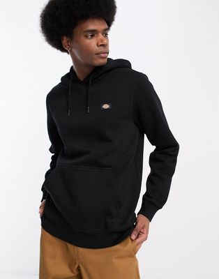 Dickies oakport small logo hoodie in black