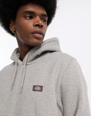 Dickies oakport small logo hoodie in gray