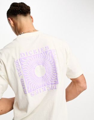 Dickies Oatfield back print T-shirt in off-white