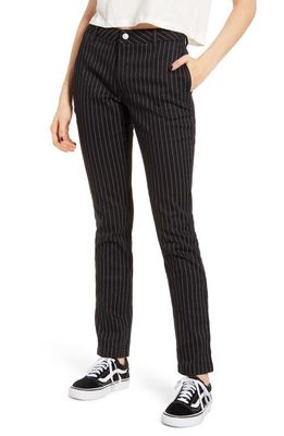 Dickies Pinstripe Four Pocket Stretch Cotton Pants in Black