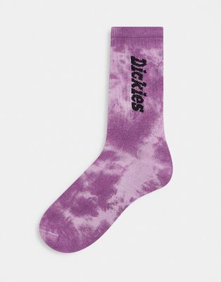 Dickies Raglan socks in tie dye lilac-Purple