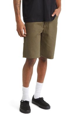 Dickies Stripe Flat Front Carpenter Shorts in Ml/Black Hickory Stripe