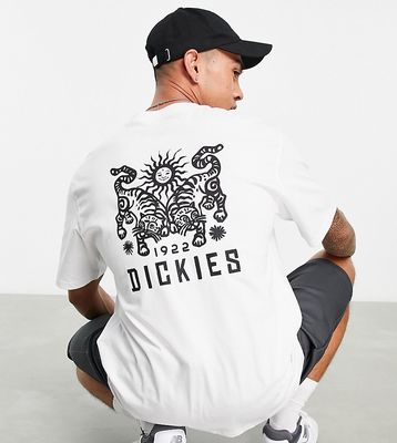 Dickies Tiger back print T-shirt in white - Exclusive to ASOS