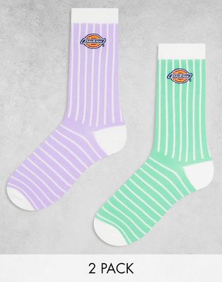 Dickies west linn 2 pack stripe socks multipack-Purple