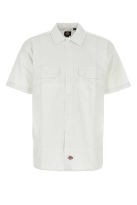 Dickies White Polyester Blend Shirt