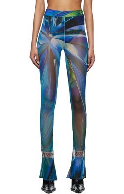 DIDU Blue Polyester Trousers