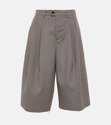 Didu Pinstripe chain-detail shorts