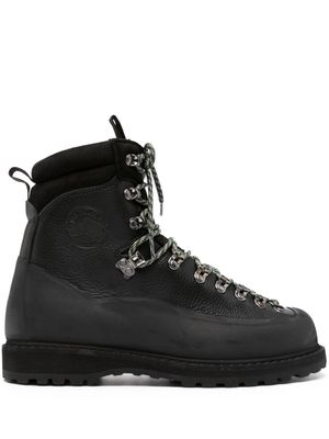 Diemme Everest panelled leather ankle boots - Black