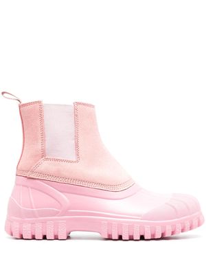Diemme panelled ankle-length boots - Pink