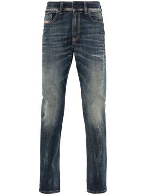 Diesel 1979 whiskering-effect straight-leg jeans - Blue