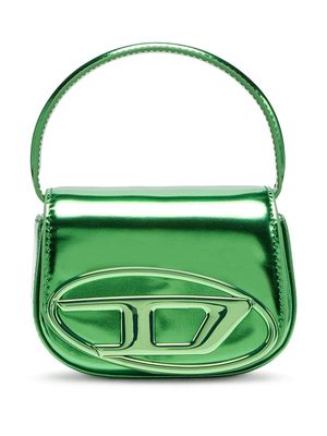 Diesel 1DR-Xs-S mirrored-finish mini bag - Green