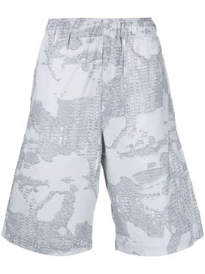 Diesel all-over graphic-print shorts - Grey