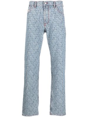 Diesel all-over pattern denim jeans - Blue