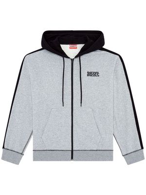 Diesel Amst-Abram-Ht32 contrast-trim hoodie - Grey