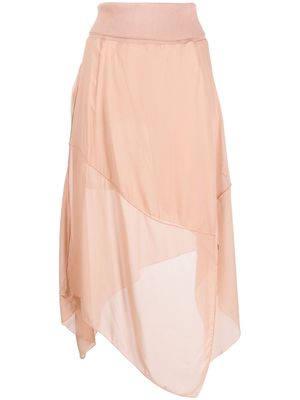 Diesel asymmetric-design high-waist skirt - Pink