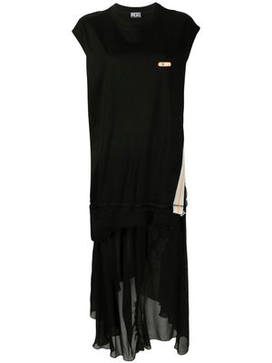 Diesel asymmetric sleeveless dress - Black