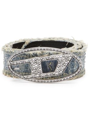 Diesel B-1DR crystal-embellished belt - H8457 BLUE