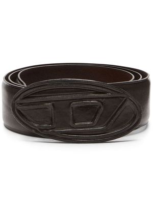 Diesel B-1DR Scratch leather belt - Brown