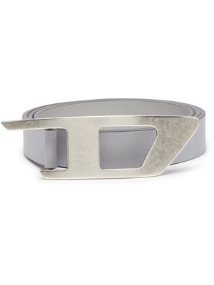 Diesel B-DLogo II leather belt - Grey