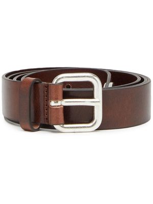 Diesel B-Inlay leather belt - Brown