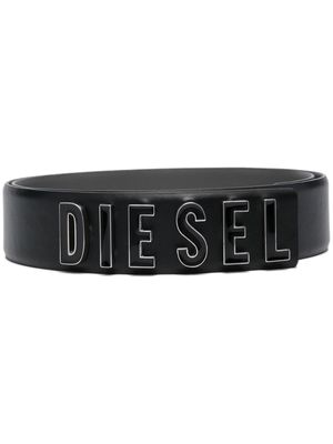 Diesel B-Letters B leather belt - Black