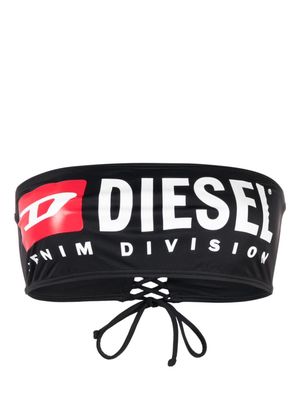 Diesel Bfb-Bryna logo-print bikini top - Black