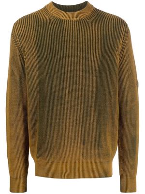 Diesel bleached-effect knit sweater - Brown