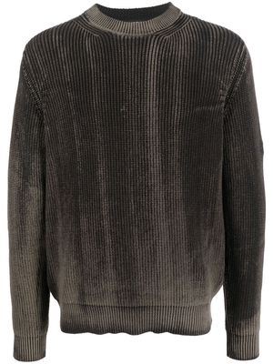 Diesel bleached-effect knit sweater - Grey